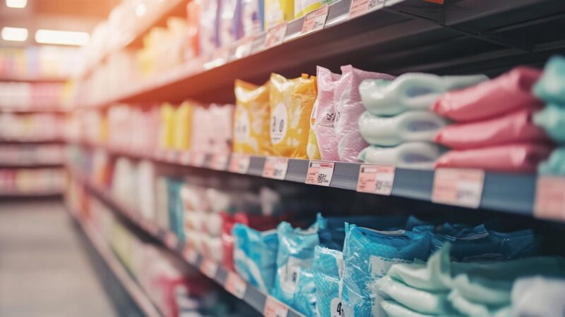 les grandes marques de serviette hygiénique dans le rayon DPH et leur positionnement